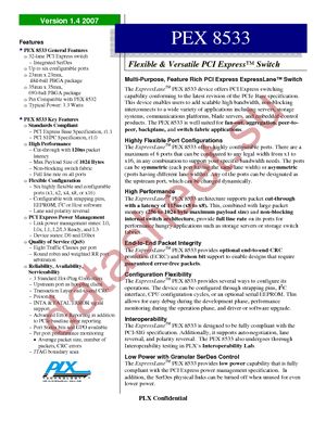 PEX8533-AA25BIG datasheet  